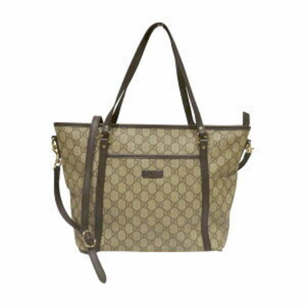 Gucci GG Supreme Joy Convertible Tote leather Brown